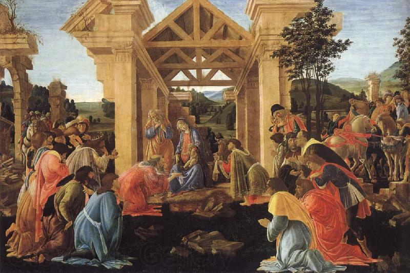 Sandro Botticelli Konungarnas worship Spain oil painting art